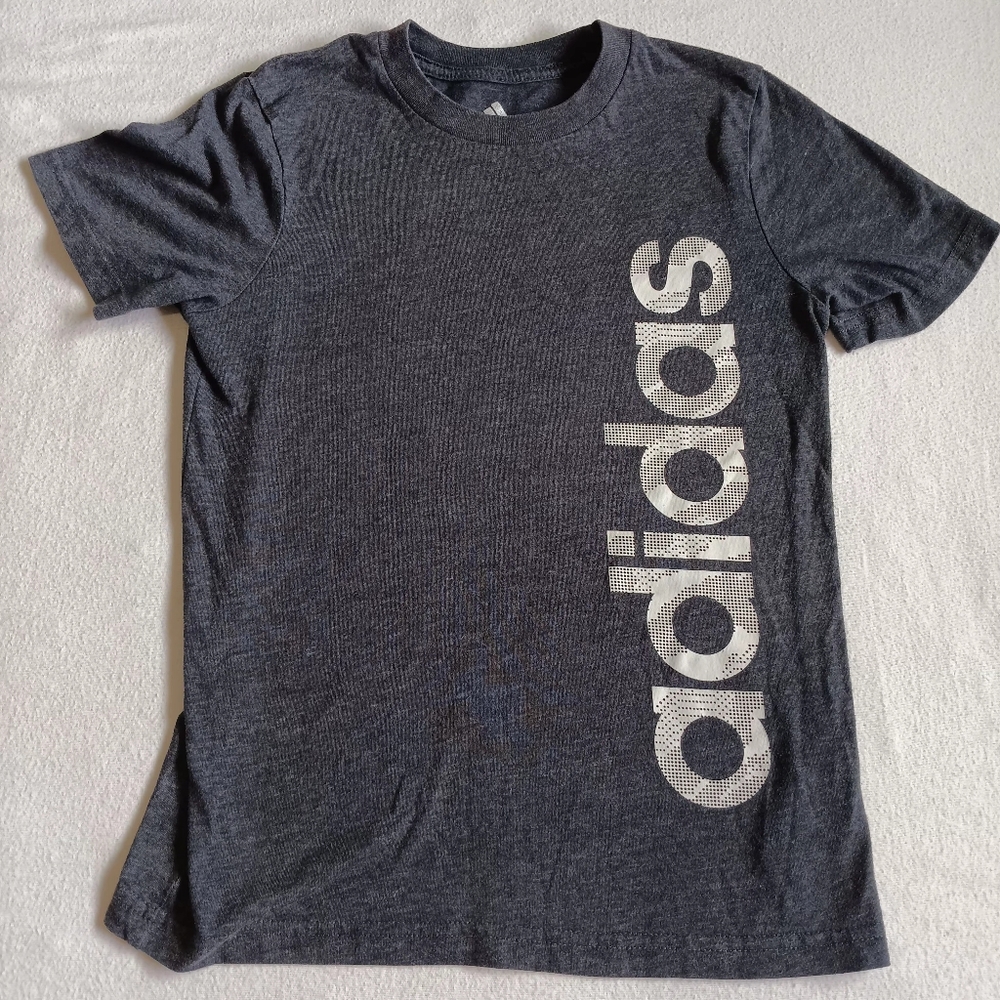 Adidas Kid Sz 7 Gray Casual T-Shirt